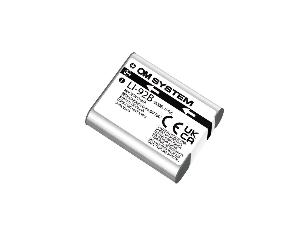 OM System LI-92B Lithium ion battery pack for Olympus Tough etc