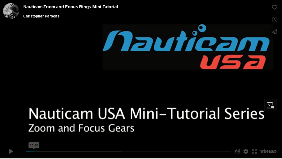 Nauticam Zoom and Focus Rings Mini Tutorial [video]