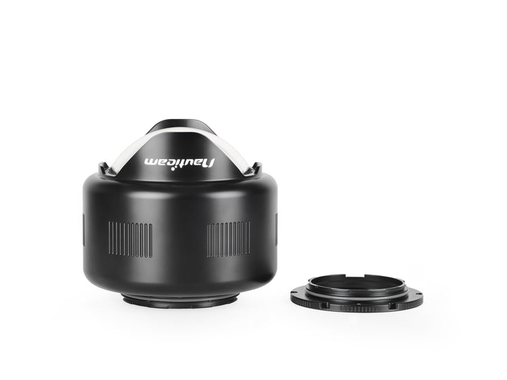 Nauticam N120/N100 0.36x Wide Angle Conversion Port with Integrated Float Collar and Interchangeable Port Mounting Ring - WACP-1B - 85206
