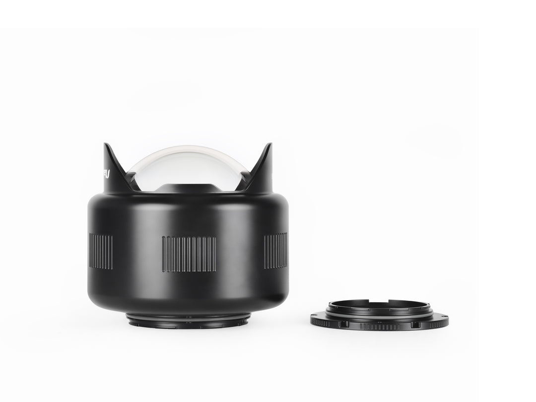 Nauticam N120/N100 0.36x Wide Angle Conversion Port with Integrated Float Collar and Interchangeable Port Mounting Ring - WACP-1B - 85206