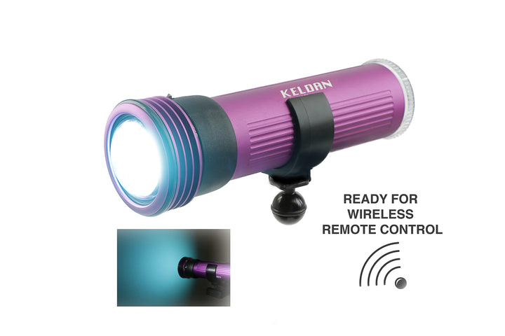 Keldan Two Video 8XR 18000lm Ambient Lights w Remote Control & Ball Adapter