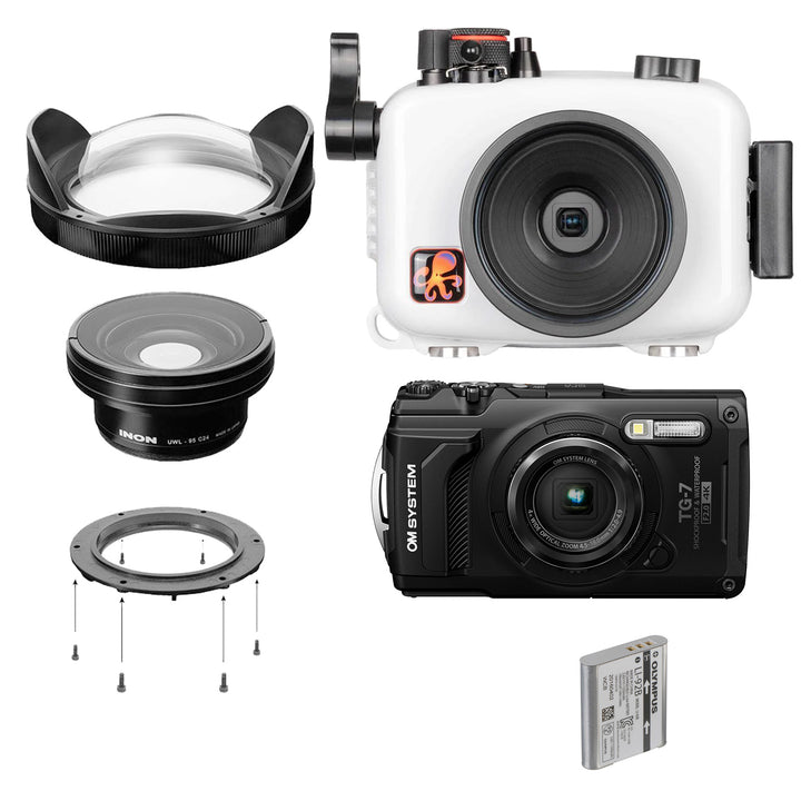 OM System Tough TG-7, Ikelite Housing & Inon UWL-95S Wide Angle Bundle