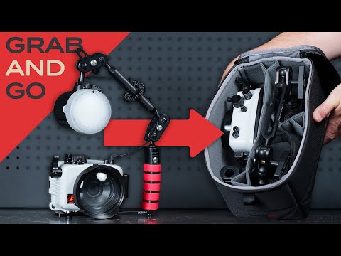 Ikelite Underwater Housing for OM System Tough TG-7, Olympus TG-6 Camera and Ecko Strobe Deluxe Kit - 62342E