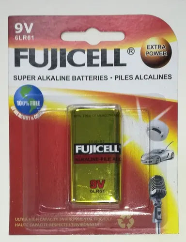 Fujicell 9V Super Alkaline Batteries