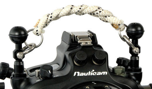 Nauticam Lanyard 17cm or 20cm & M10 strobe mounting ball set - 25222 & 25223 - Sea Tech Ltd