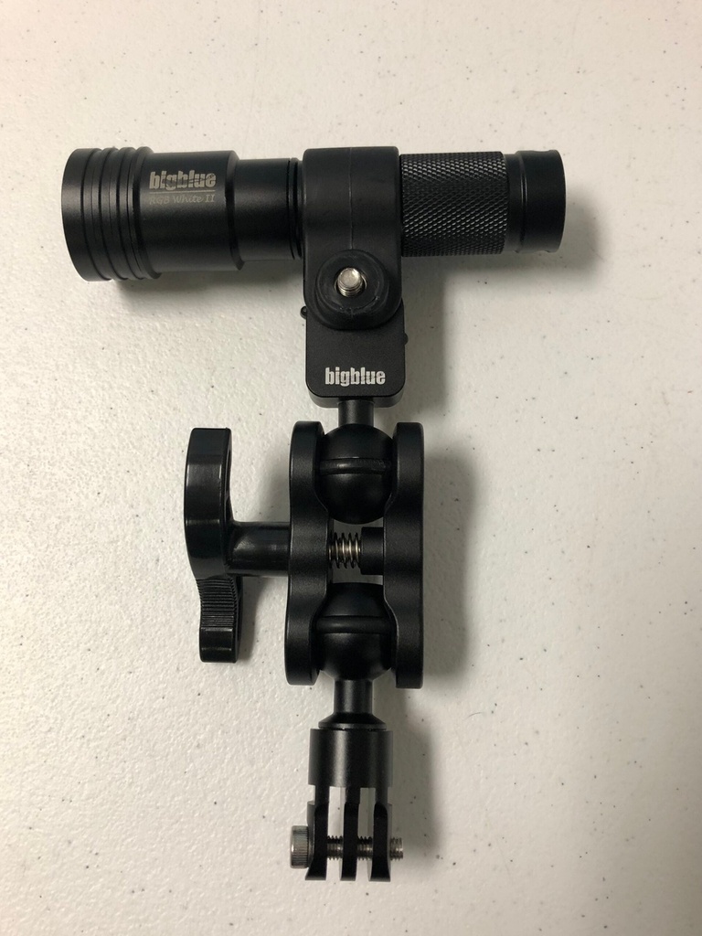 BigBlue GoPro Light Adapter with 1 inch Ball Mount