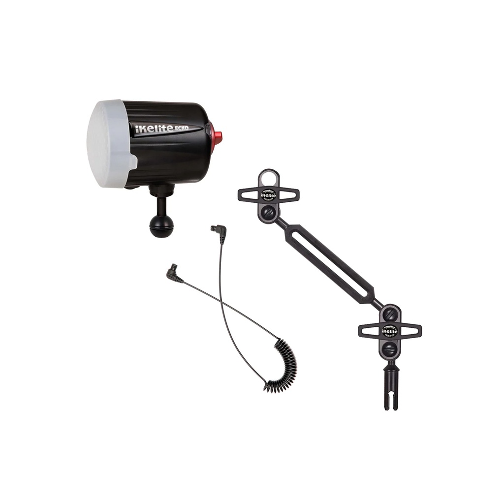 Ikelite Ecko Fiber Strobe, Arm, and Fiber Optic Cord Bundle