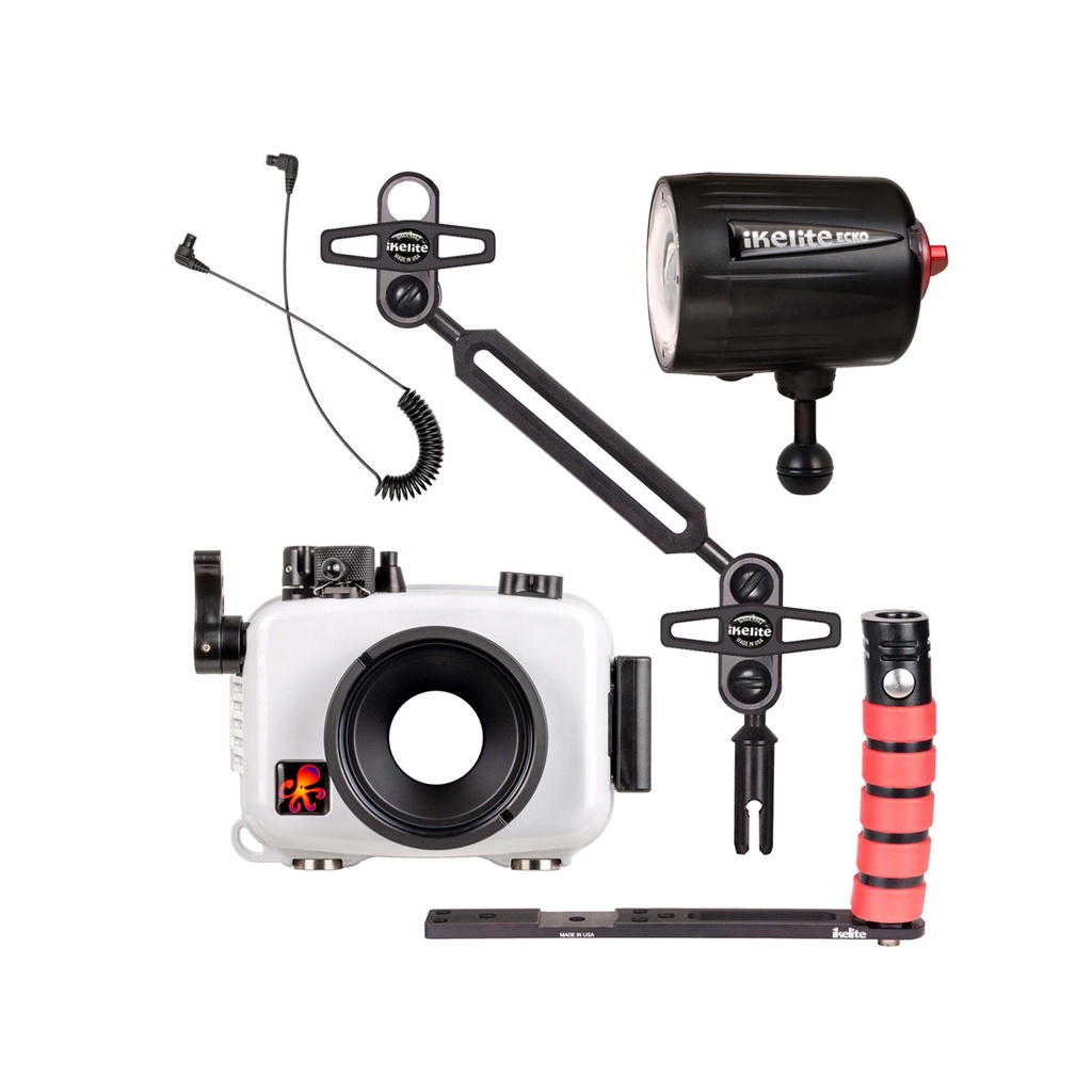 OM System Tough TG-7, TG-6 Camera and Ecko Strobe Deluxe Kit - Ikelite