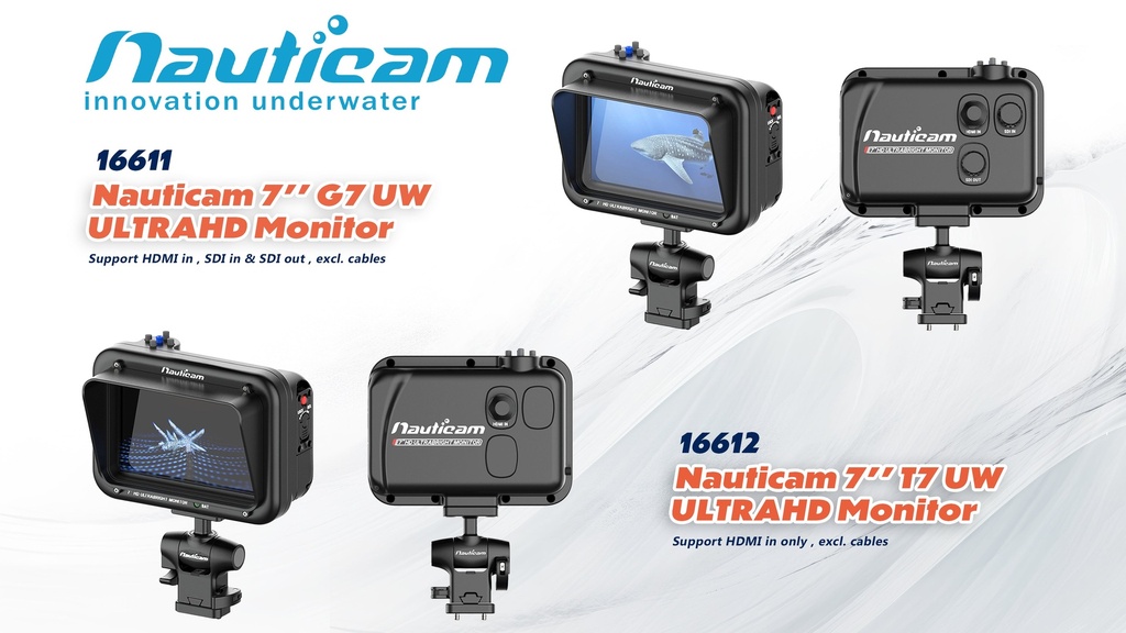 Nauticam 7" G7 UW ULTRAHD Monitor (HDMI 1.4 / 2K SDI input, excl. cables) - 16611