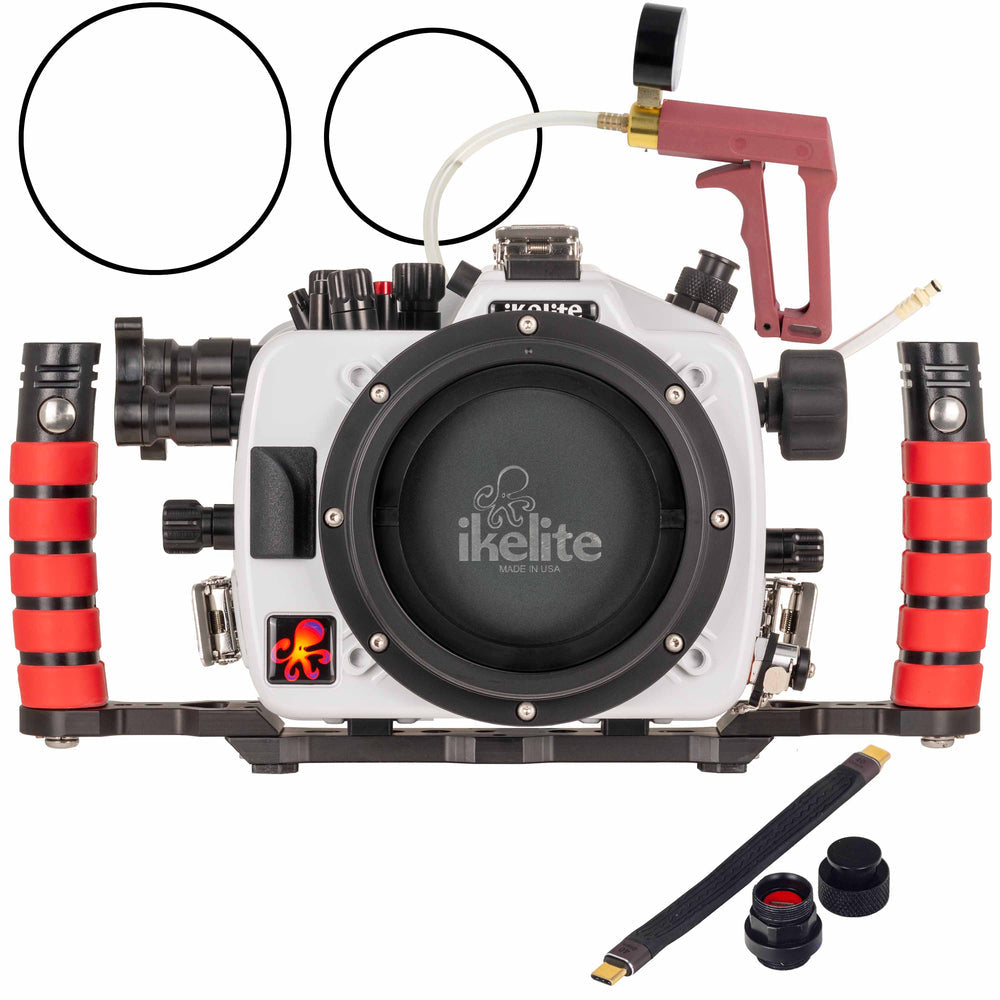 Nikon Z50 II - Ikelite 200DL Housing Deluxe Version with Handles, Vacuum Pump, & USB-C Charging Bulkhead