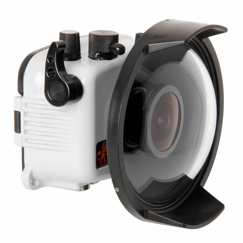 OM System Tough TG-6, TG-7 Housing with Dome Port for FCON-T02 Fisheye - Ikelite