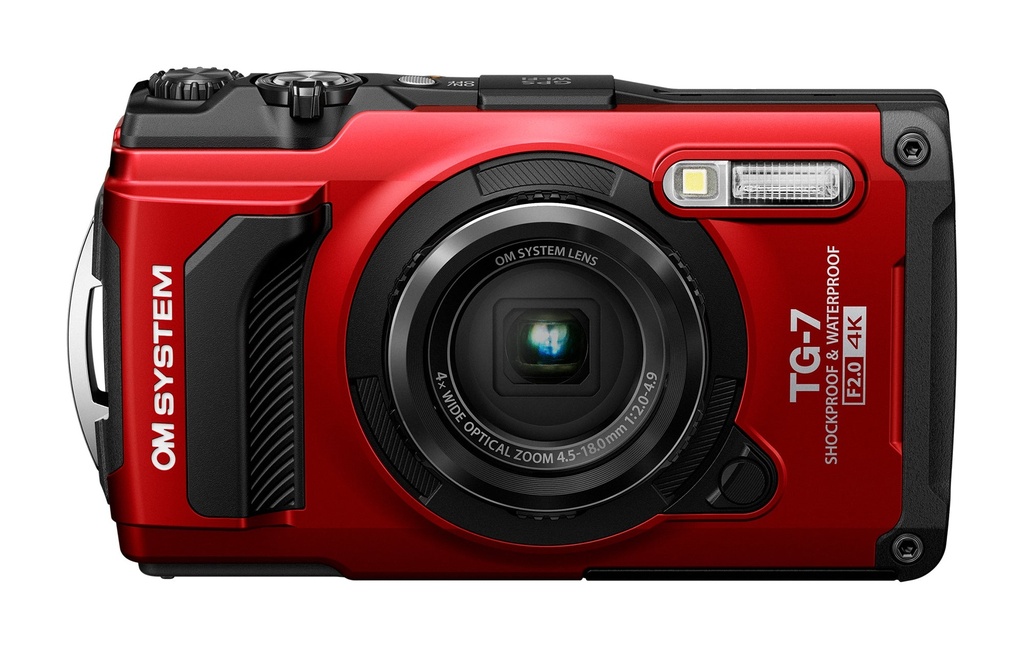 OM System Tough TG-7 Digital Camera - Red