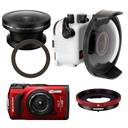 OM System Tough TG-7 Fisheye Bundle - Red