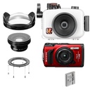 OM System Tough TG-7, Ikelite Housing & Inon UWL-95S Wide Angle Bundle - Red / Glass - Dome Lens Unit IIIG