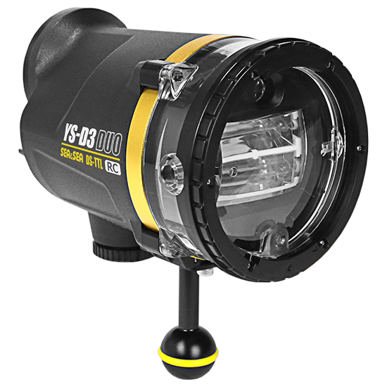 SEA&SEA YS-D3 DUO Underwater Strobe - Red or Yellow - Yellow