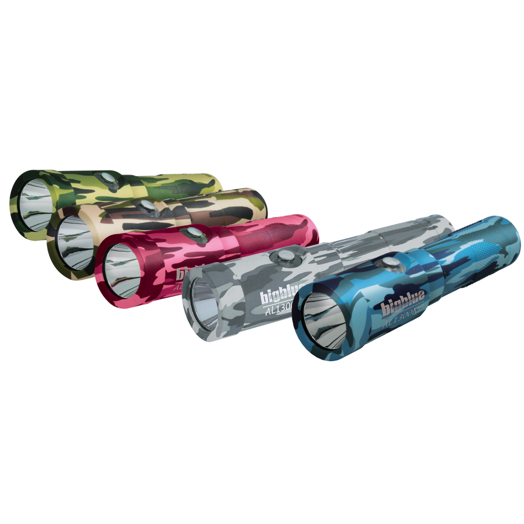 BigBlue AL1300NP-CAMO 1300-Lumen Narrow Beam CAMOUFLAGE - Camo Gray