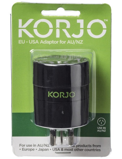 [KORJO] Korjo Adaptor for AU / NZ – FROM EU, US