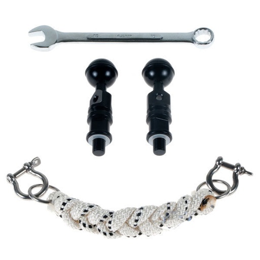 [NAU-25222] Nauticam Lanyard & M10 strobe mounting ball set 17cm