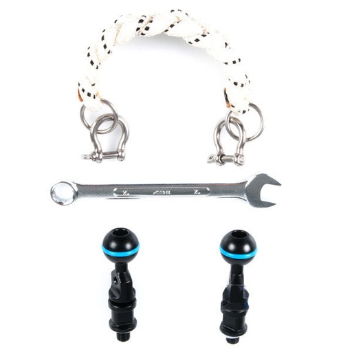 [NAU-25223] Nauticam Lanyard & M10 strobe mounting ball set 20cm
