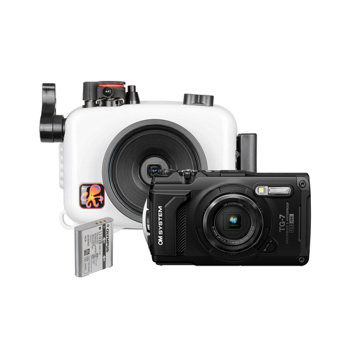 [SB-BUND-2-BLACK] OM System Tough TG-7 & Ikelite Housing Spare Battery Bundle - Black