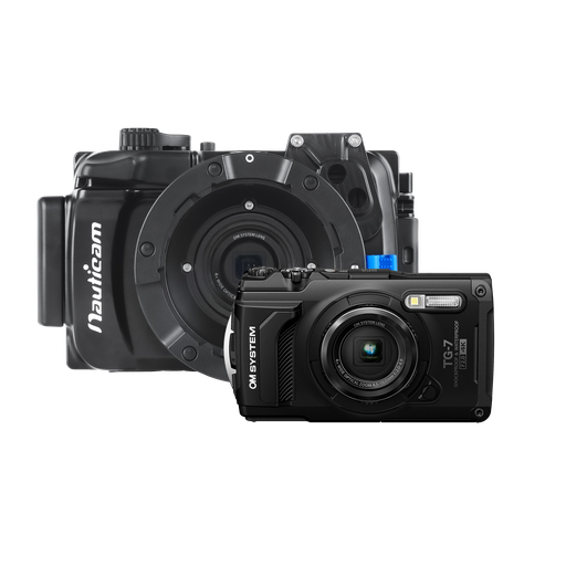 [NAC-BUND-9-BLACK] OM System Tough TG-7 & Nauticam NA-TG7 Housing Bundle - Black