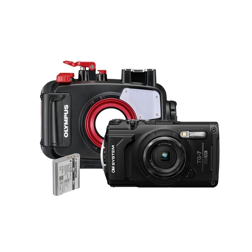 [SB-BUND-1-BLACK] OM System Tough TG-7 & PT-059 Housing Spare Battery Bundle - Black