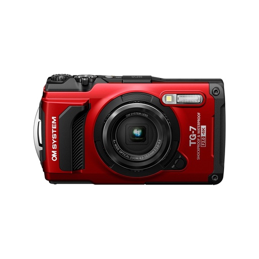 [V110030RG000] OM System Tough TG-7 Digital Camera - Red