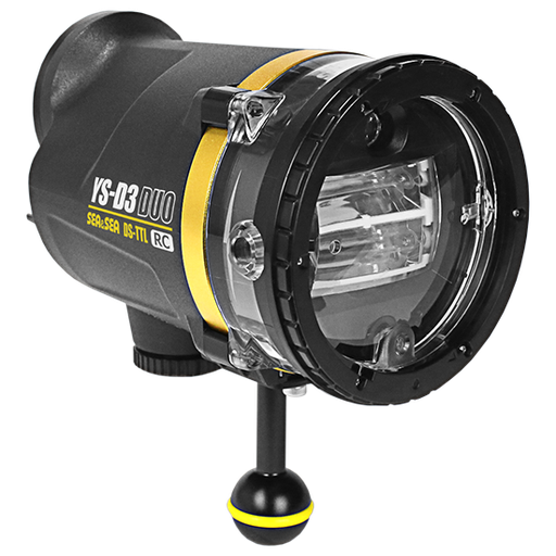 [03129] SEA&SEA YS-D3 DUO Underwater Strobe - Red or Yellow - Yellow