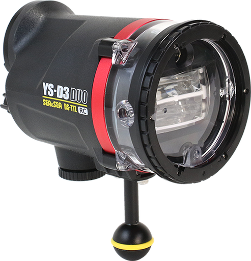 [S&S-03130] SEA&SEA YS-D3 DUO Underwater Strobe - Red