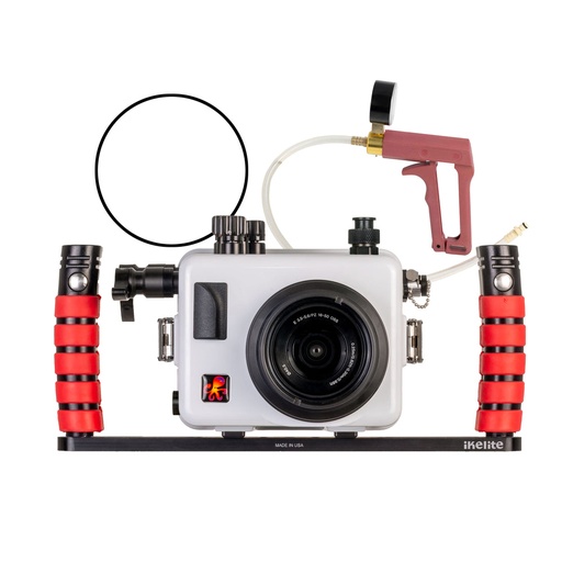 [69123-FBR] Sony Alpha a6700 PZ 16-50mm - Ikelite 200FP/F Housing with Fiber Optic Transmitter - 69123-FBR