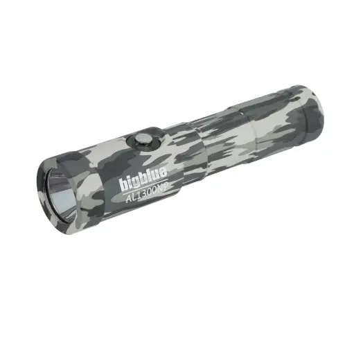 [AL1300NP-C-GREY] BigBlue AL1300NP-CAMO 1300-Lumen Narrow Beam CAMOUFLAGE - Camo Gray