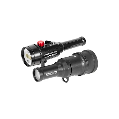 [BS-MF2-COMBO] Backscatter Mini Flash 2 Underwater Strobe with Snoot